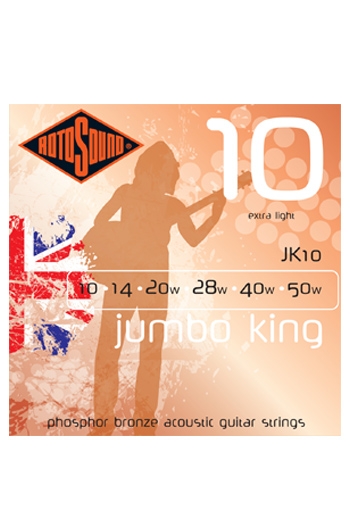RotoSound Acoustic Guitar Jumbo King Phosphor Bronze Extra Light 10-50