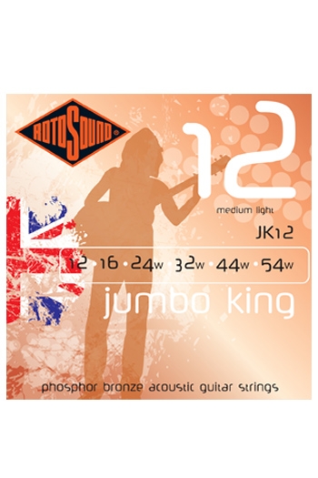 RotoSound Acoustic Guitar Jumbo King Phosphor Bronze Meduim Light 12-54