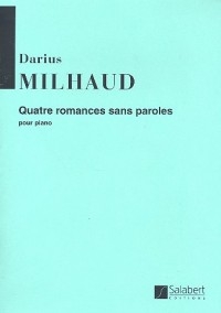 4 Romances (Quatre Romances Sans Paroles): Piano