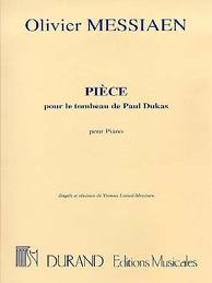 Piece Pour Le Tombeau De Paul Dukas: Piano