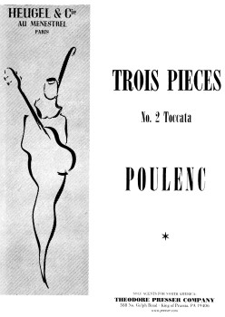 Trois Pieces -Toccata: Piano (Heugel)