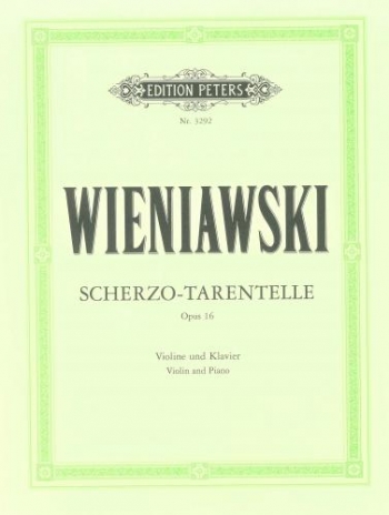 Scherzo Tarantelle: Op.16: Violin & Piano (Peters)
