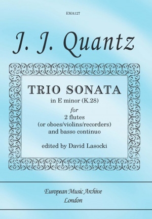Trio Sonata: E Minor: Flute Duet & Piano (Zimerman)