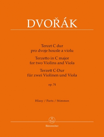 Terzetto: C Major: Op 74: 2 Violins & Viola: Parts (Barenreiter)