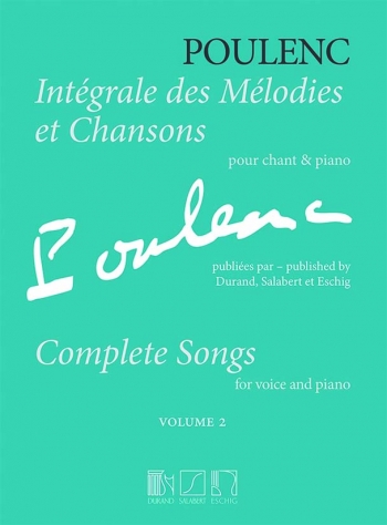 Integrale Des Melodies Et Chansons: Vol 3: Vocal & Piano