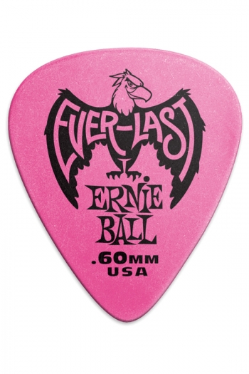 Ernie Ball Everlast Guitar Picks - Pink .60mm (12 Pack)