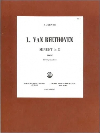 Minuet In G: Piano (S&B)