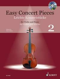 Easy Concert Pieces 2: Violin & Piano Book & CD (Schott)