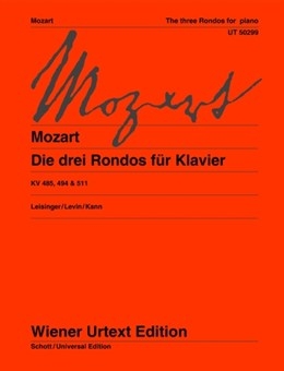 Three Rondos: KV485/494/511: Piano  (Wiener Urtext)