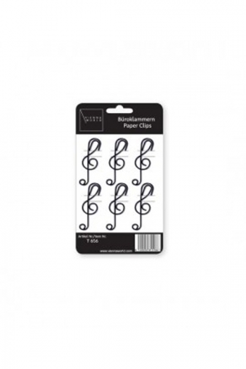 Treble Clef Paper Clips (Pack Of 6)