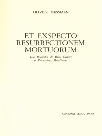Et Exspecto Resurrectionem Mortuorum: Score