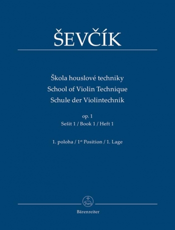School Of Violin Technique: Op.1 Book 1 1st Position (Barenreiter)