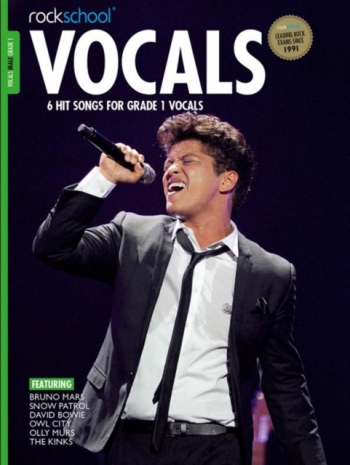 Rockschool: Vocals Grade 1 - Male (Book/Download) 2014 Onwards Syllabus