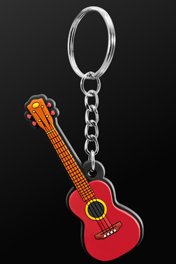 Keyring Ukulele Brown