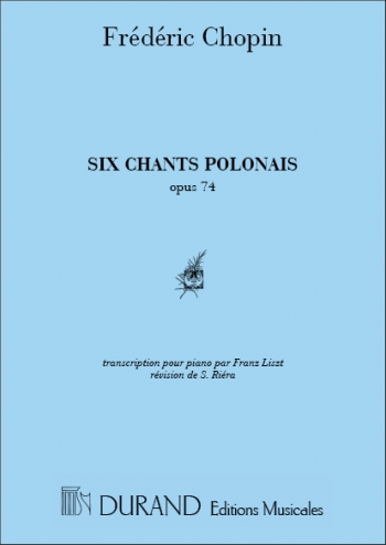 6 Chants Polonais De Chopinpiano: Piano