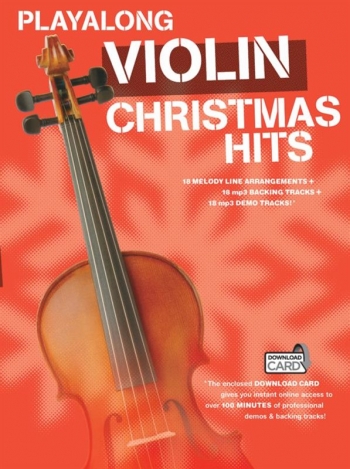 Play-Along Violin: Christmas Hits Book & Download Card