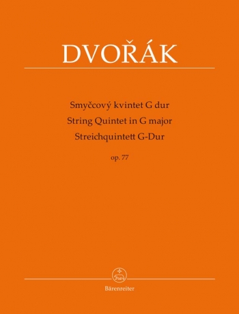 String Quintet In G Major Op. 77 Set Of Parts (Barenreiter)