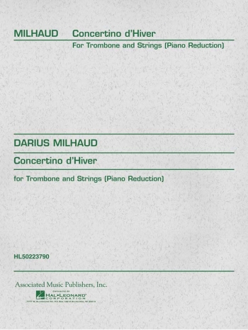 Concertino DHiver: Trombone & Piano  (Schirmer)
