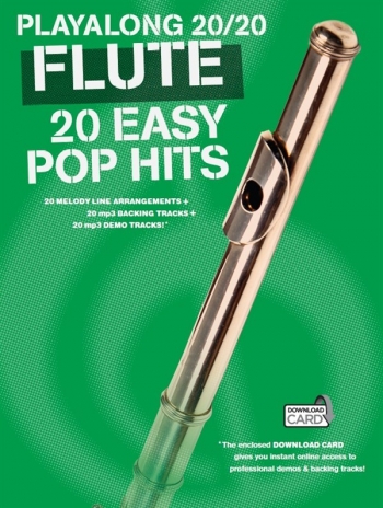 Playalong 20/20 Flute: 20 Easy Pop Hits (Book/Download Card)