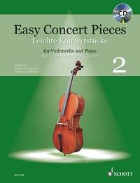 Easy Concert Pieces 2: Cello & Piano Book & CD (Schott)