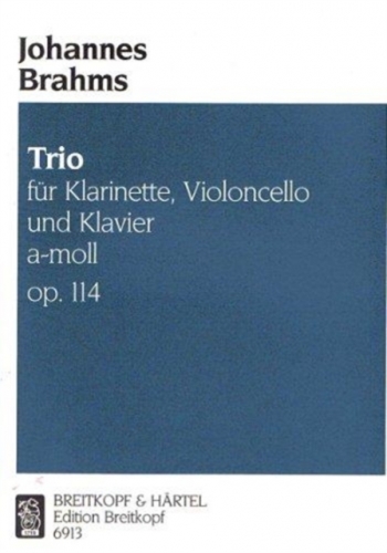 Trio In A Minor Op 114: Clarinet Cello & Piano (Breitkopf)