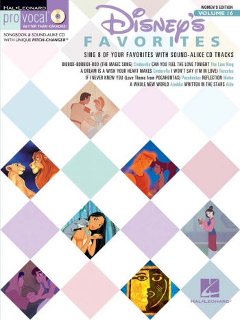 Pro Vocal: Disney Favorites: Women: Vol 16: Top Line & Chords: Bk&Cd