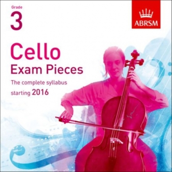 OLD SALE STOCK - ABRSM Cello Exam Pieces Grade 3 2016-2019: Recording CD Only
