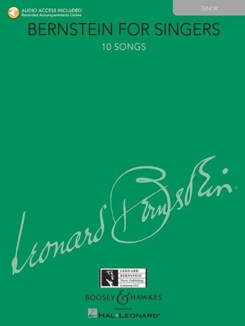 Bernstein For Singers 10 Songs Tenor & Piano: Audio Accompaniments Downloadable (B&H