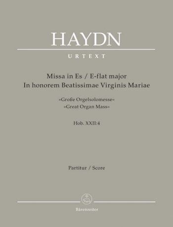 Great Organ Mass E Flat Major Missa In Honorem: Full Score  (Barenreiter)
