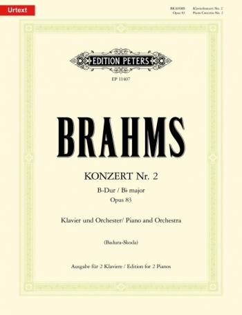 Piano Concerto Bb Major No.2 Op.83 Edition For 2 Pianos (Peters)
