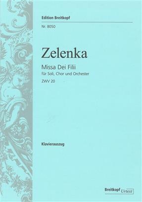 Missa Dei Filii ZWV 20  Vocal Score SATB (Breitkopf)