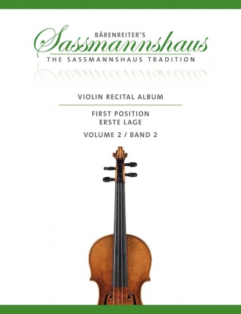 Barenreiters Violin Recital Album Vol 2 First Position For Violin & Piano (Sassmannshaus)