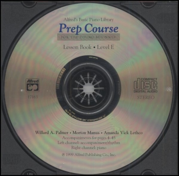 Alfred's  Basic Prep Course For The Young Beginner Lesson Book: Level E  CD Only