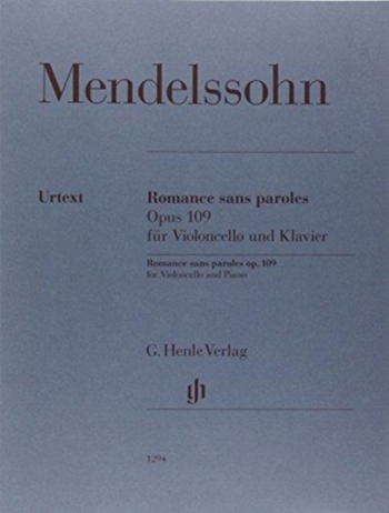 Romance Sans Paroles, Op. 109: Cello & Piano (Henle)