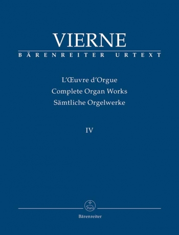 Complete Organ Works Vol 3: Symphony No. 4 Op. 32 (Barenreiter)