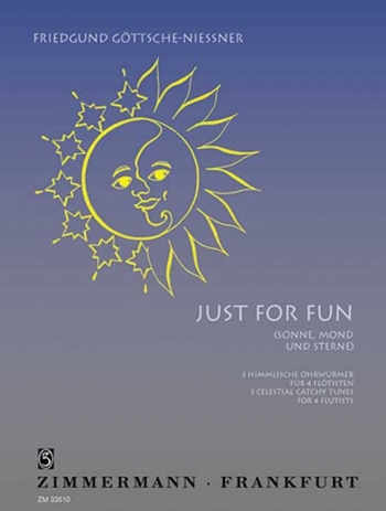 Just For Fun (Sun Moon Stars) Flute Quartet Set (Score & Parts)