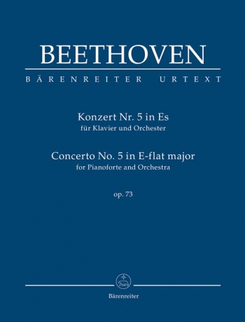Concerto: Eb Major No.5: Op73: Emperor: Study Score  (Barenreiter)