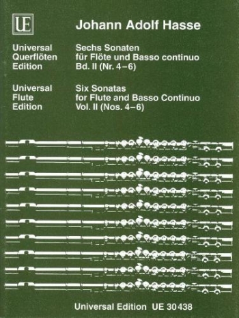Six Sonatas: Vol 2: Flute & Piano (Universal)