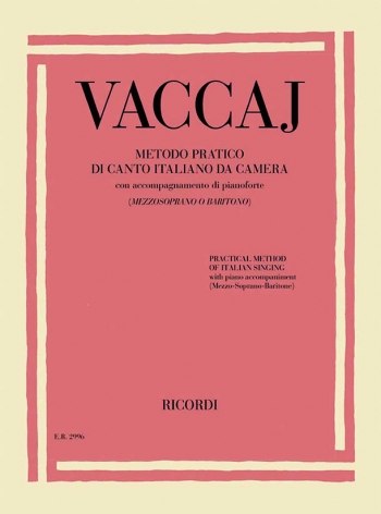 Practical Method (Metodo Pratico Di Canto) Medium Voice And Piano: Book (Ricordi)