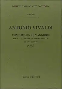 Concerto FVI/14 (RV428, Op.10/3) In D Major Flute & Orcehestra Score