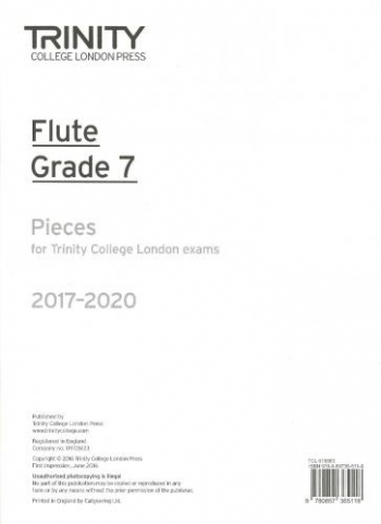 Trinity College London Flute Exam Pieces Grade 7 2017–2022 (Flute Part Only)