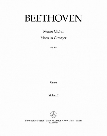 Mass in C, Op.86 (L) (Urtext) (Barenreiter)