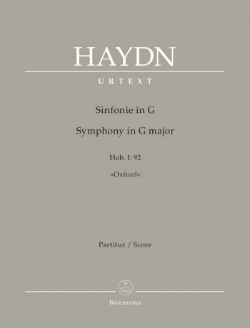 Symphony No. 92 in G (Oxford) (Hob I:92) (Urtext) (Barenreiter)