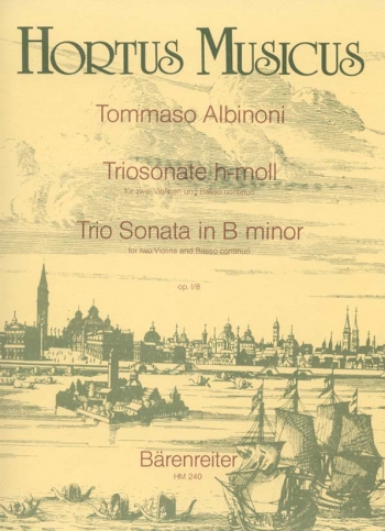 Trio Sonata In B Minor, Op.1/8: 2 Violins & Piano: (Barenreiter)