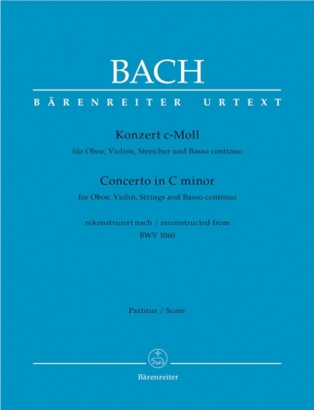Concerto C minor for Oboe and Violin in  (reconstructed from BWV 1060): Large Score Pa