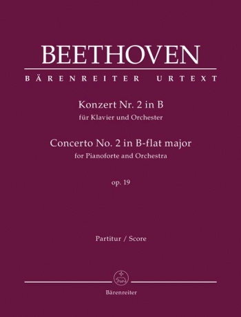 Piano Concerto No.2 In Bb Major, Op.19 (Urtext). : Large Score Paperback: (Barenreiter)