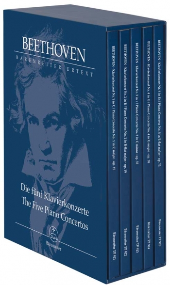 Piano Concertos Complete. 5 Volumes (Urtext): Study score (Barenreiter)