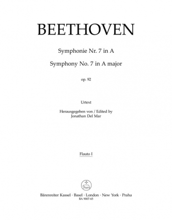 Symphony No.7 in A, Op.92 (Urtext). : Wind set: (Barenreiter)