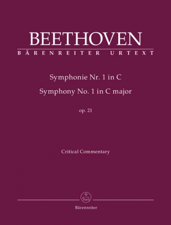 Symphony No.1 in C, Op.21 (Urtext). : Critical Commentary: (Barenreiter)