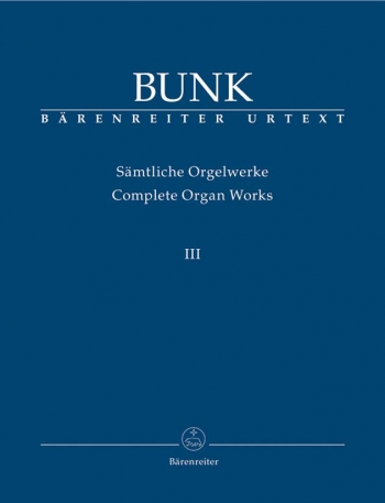 Organ Works Vol.3, Op.31 - Op.40 (Urtext). : Organ: (Barenreiter)